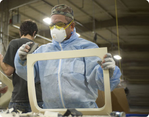 Image Of Worker At Furniture Foam Manufacturer - Grand Rapids Foam Technologies